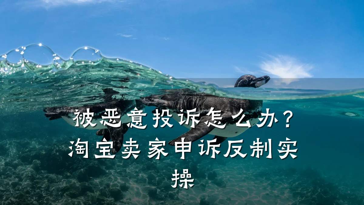 被恶意投诉怎么办？淘宝卖家申诉反制实操