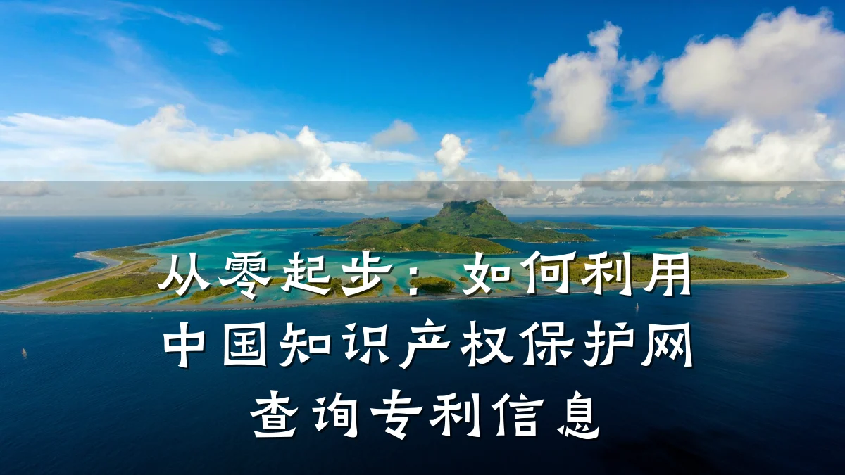 从零起步：如何利用中国知识产权保护网查询专利信息