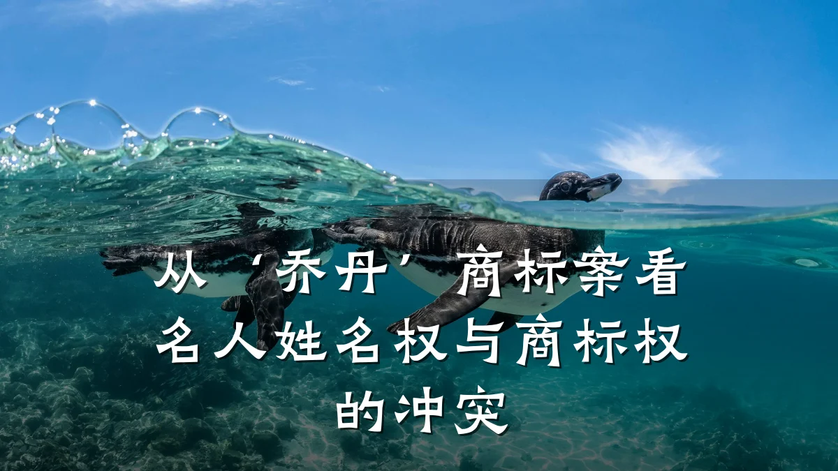 从‘乔丹’商标案看名人姓名权与商标权的冲突