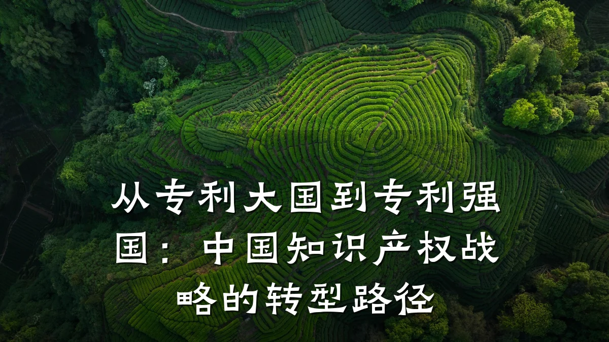 从专利大国到专利强国：中国知识产权战略的转型路径