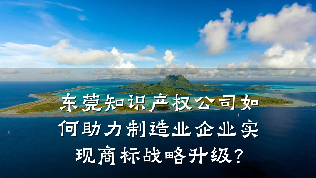 东莞知识产权公司如何助力制造业企业实现商标战略升级？