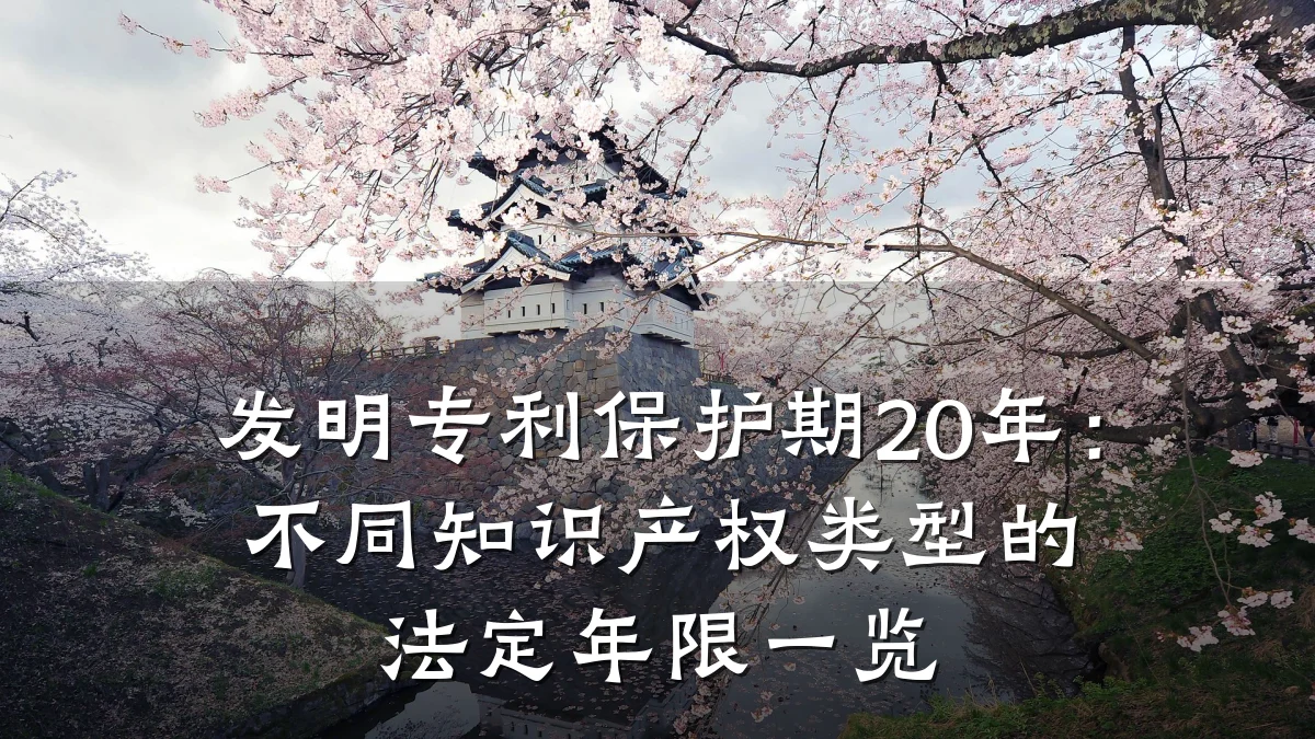 发明专利保护期20年：不同知识产权类型的法定年限一览