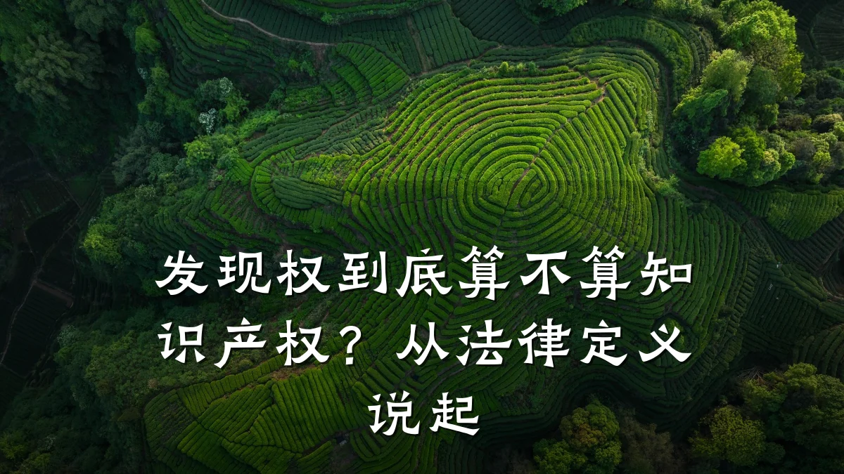 发现权到底算不算知识产权?从法律定义说起