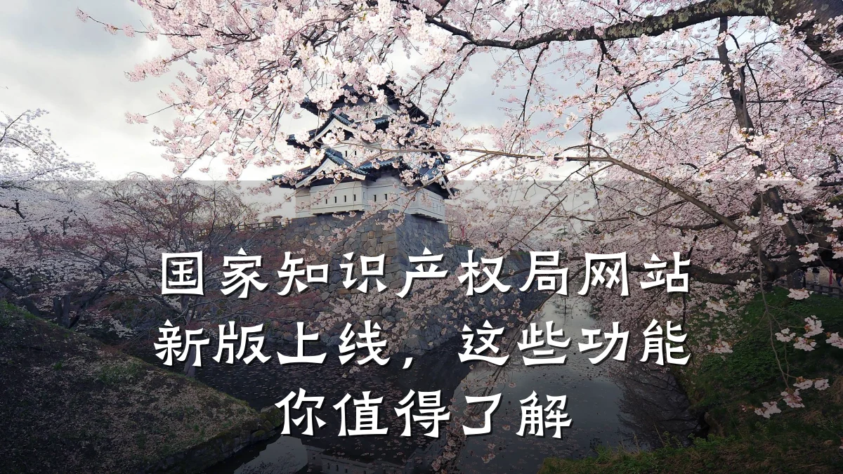 国家知识产权局网站新版上线，这些功能你值得了解