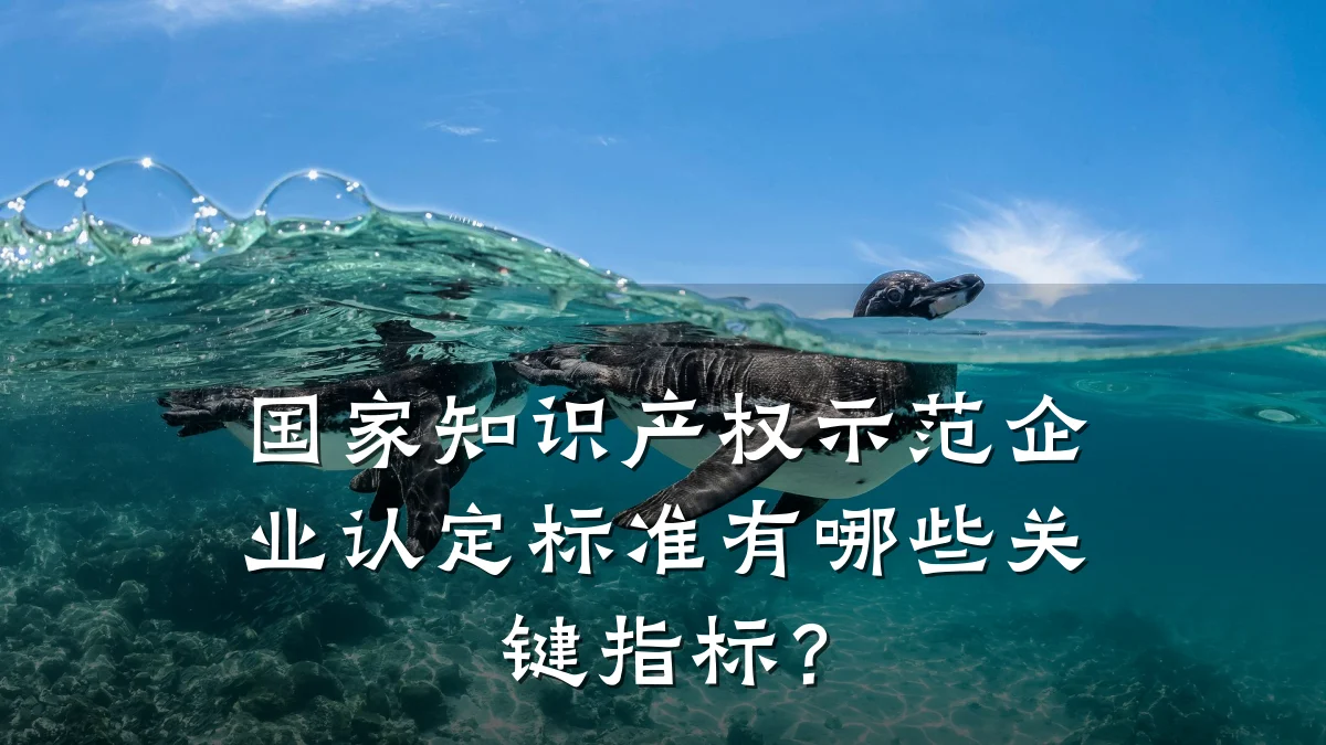 国家知识产权示范企业认定标准有哪些关键指标？