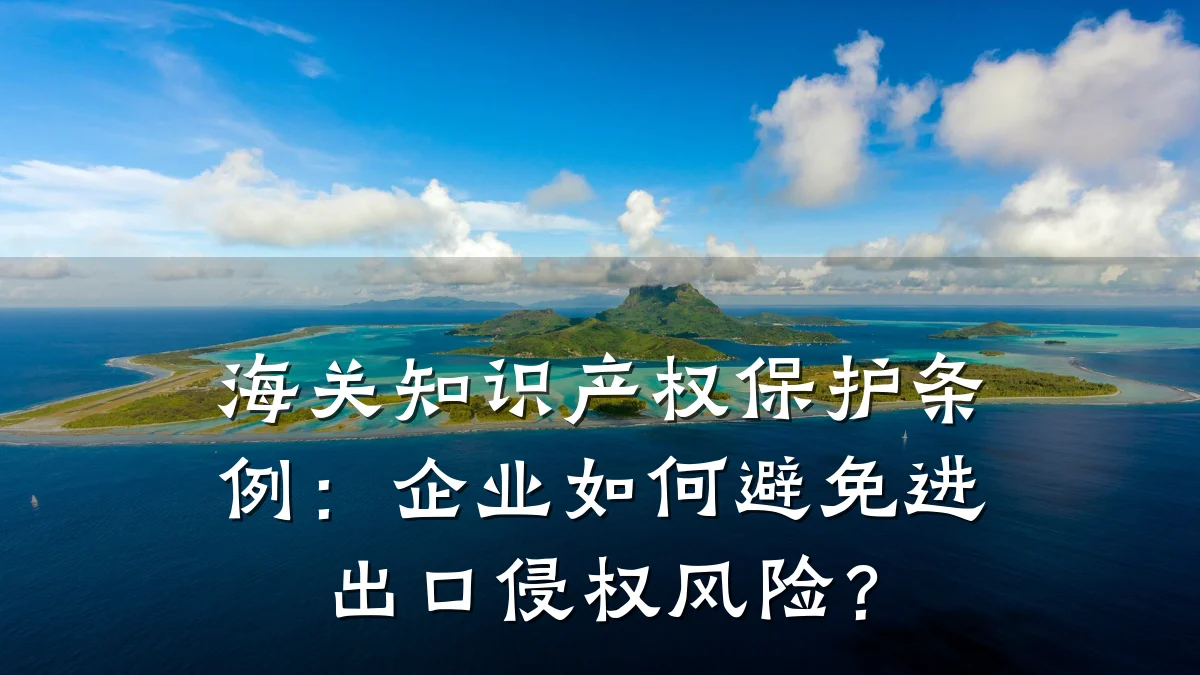 海关知识产权保护条例：企业如何避免进出口侵权风险？