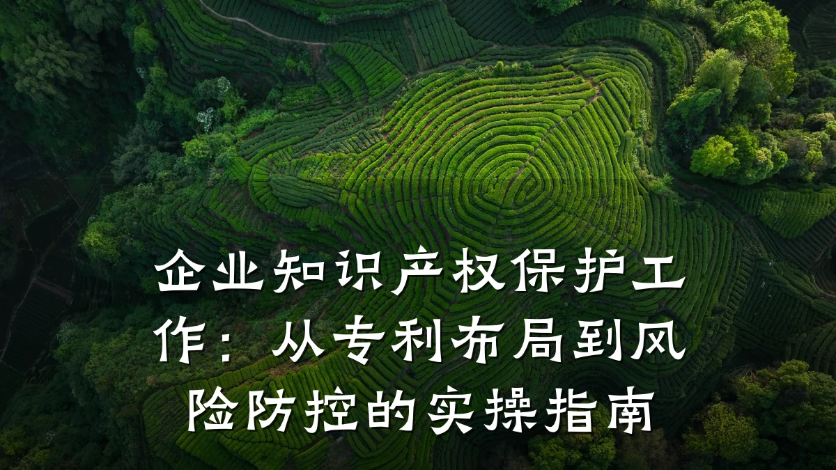 企业知识产权保护工作：从专利布局到风险防控的实操指南