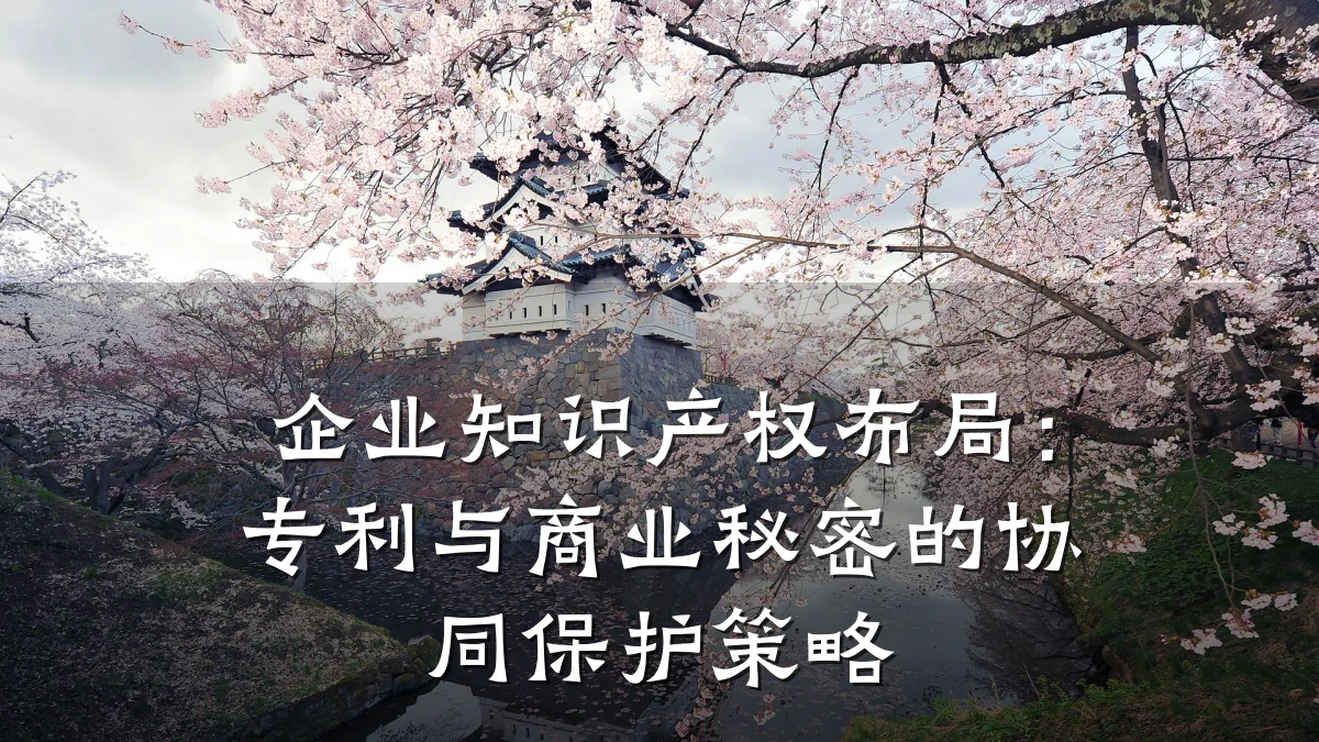企业知识产权布局：专利与商业秘密的协同保护策略
