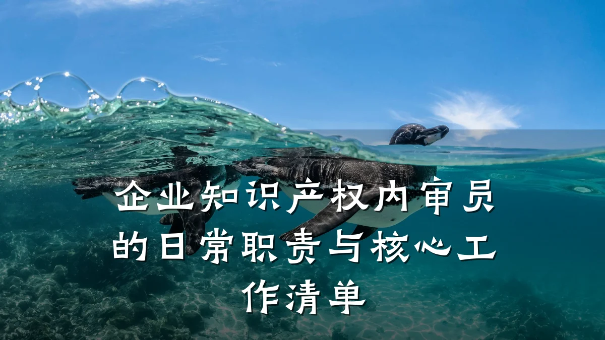 企业知识产权内审员的日常职责与核心工作清单