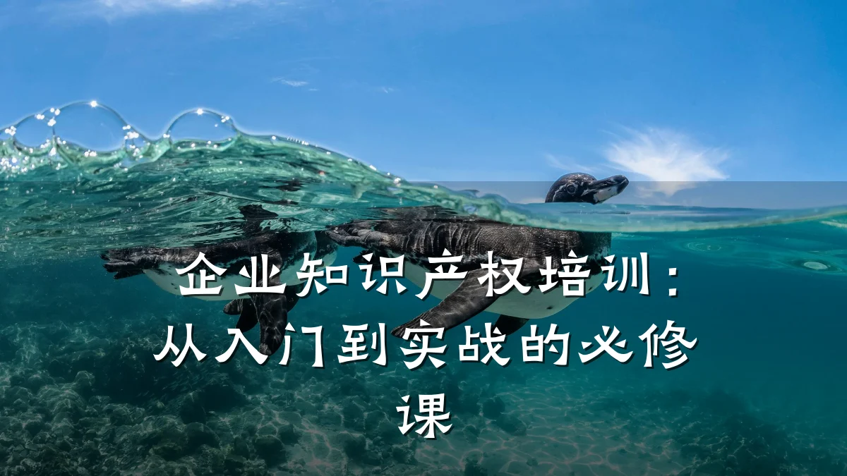 企业知识产权培训：从入门到实战的必修课