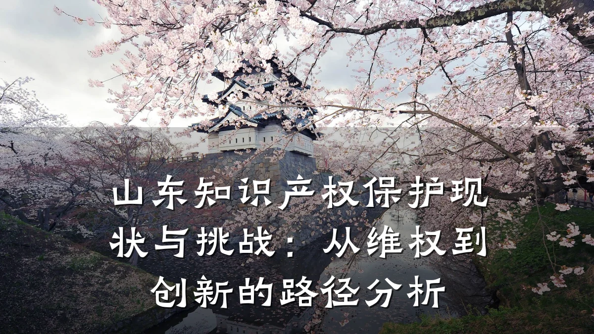 山东知识产权保护现状与挑战:从维权到创新的路径分析