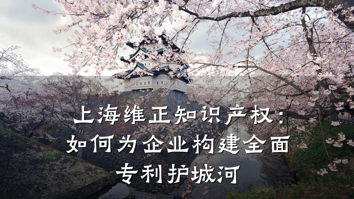 上海维正知识产权：如何为企业构建全面专利护城河