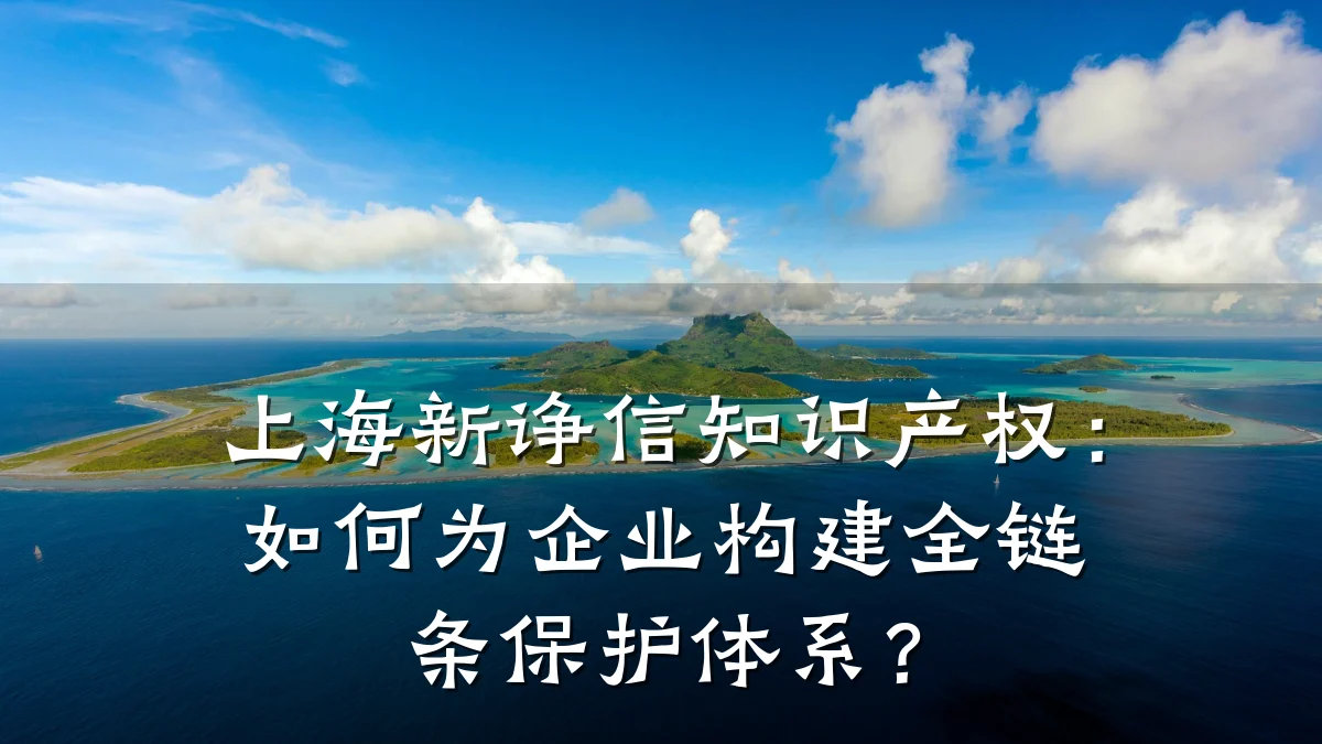 上海新诤信知识产权：如何为企业构建全链条保护体系？