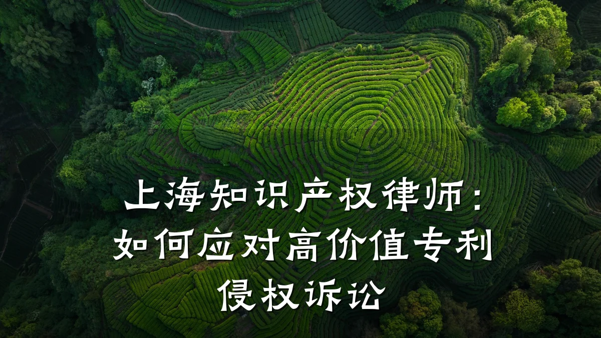 上海知识产权律师：如何应对高价值专利侵权诉讼