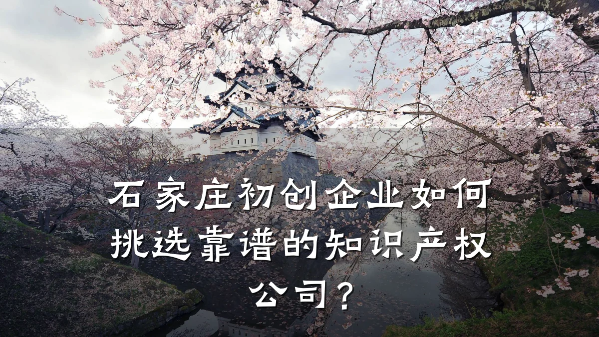 石家庄初创企业如何挑选靠谱的知识产权公司？