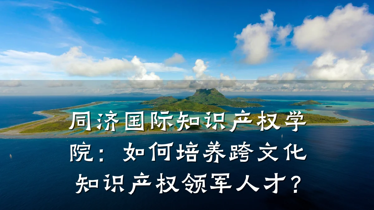 同济国际知识产权学院：如何培养跨文化知识产权领军人才？