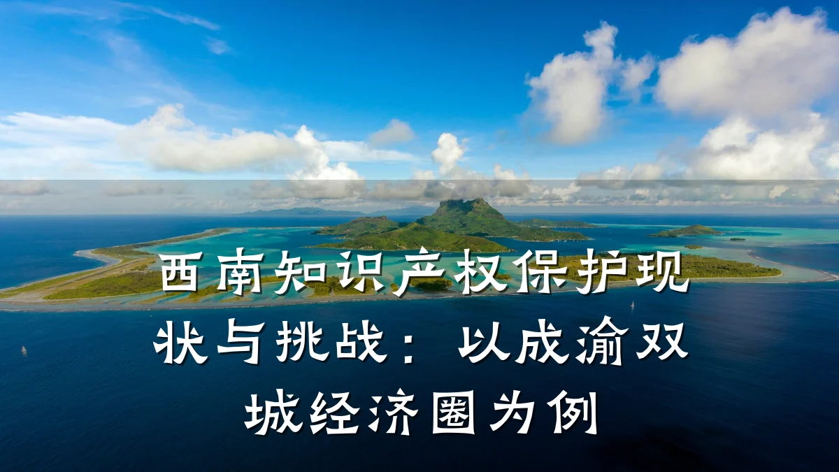 西南知识产权保护现状与挑战：以成渝双城经济圈为例