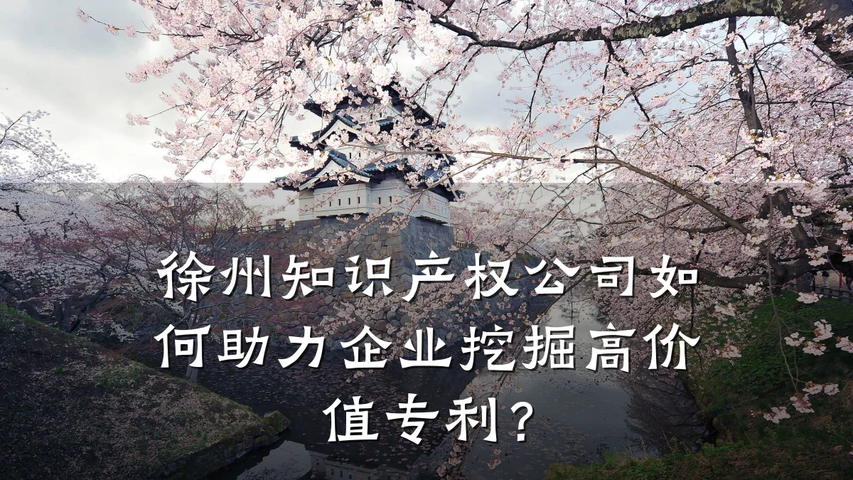 徐州知识产权公司如何助力企业挖掘高价值专利？
