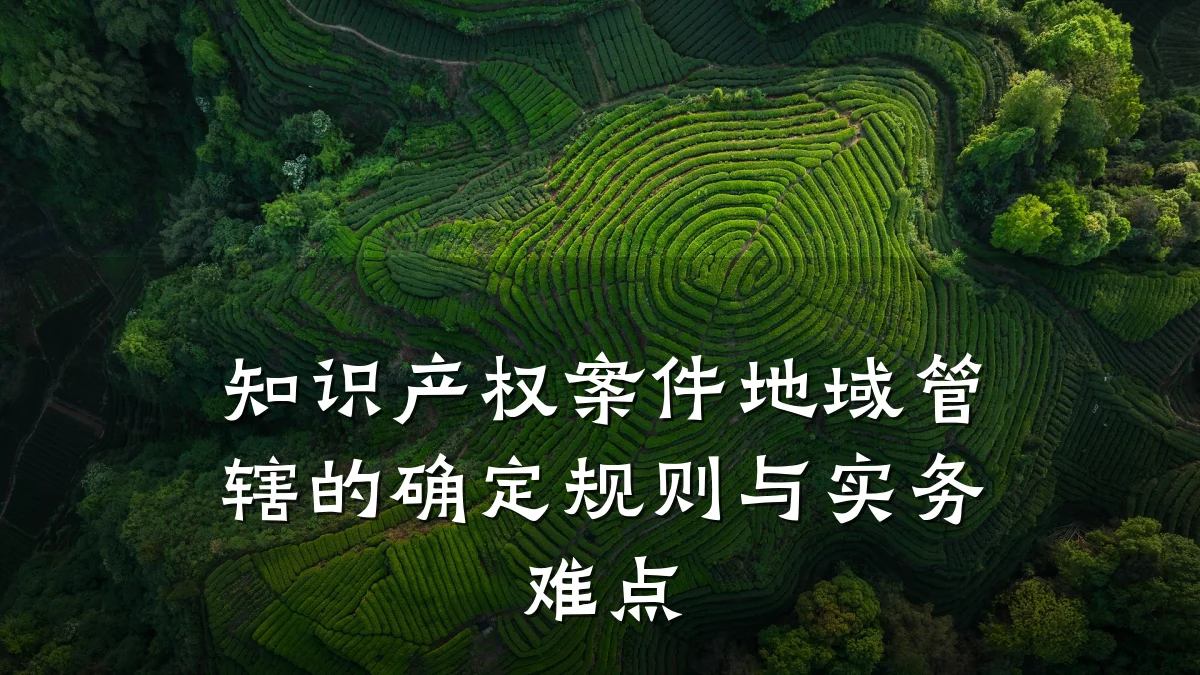 知识产权案件地域管辖的确定规则与实务难点