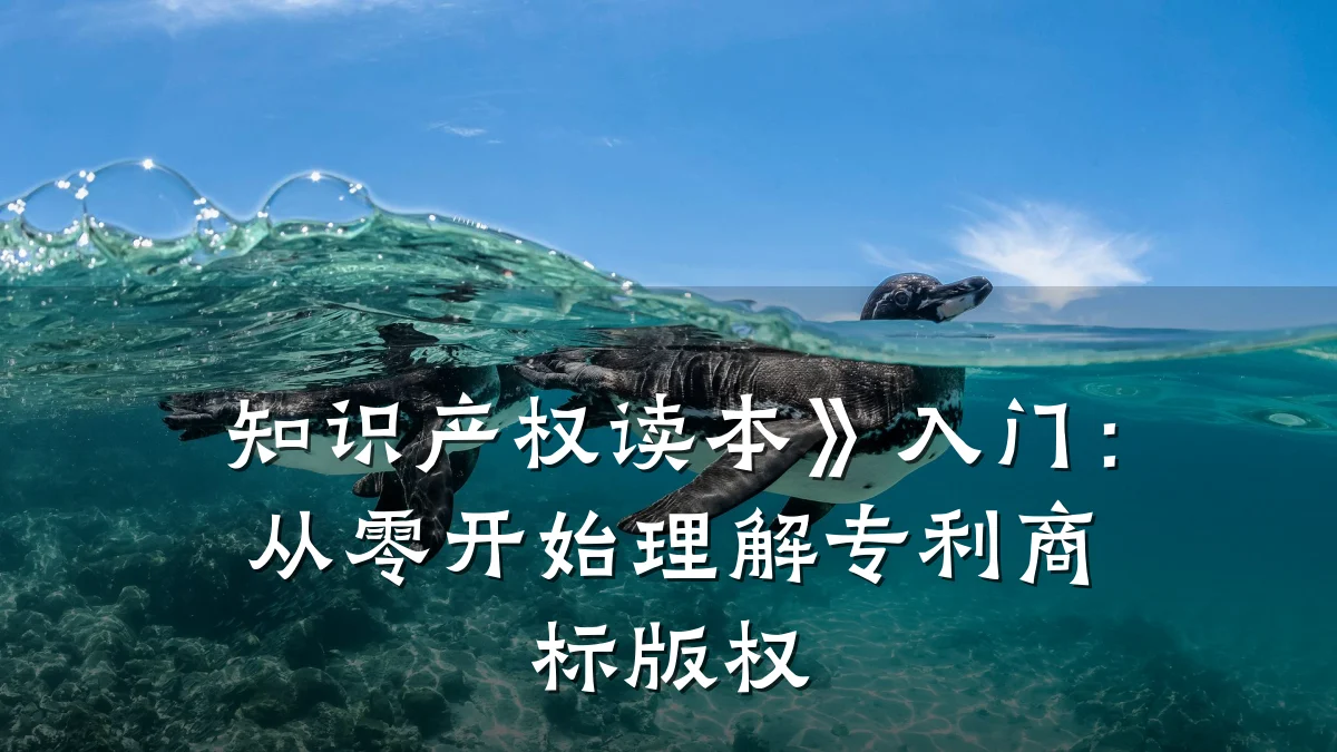 知识产权读本》入门：从零开始理解专利商标版权