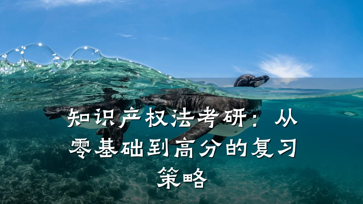 知识产权法考研：从零基础到高分的复习策略