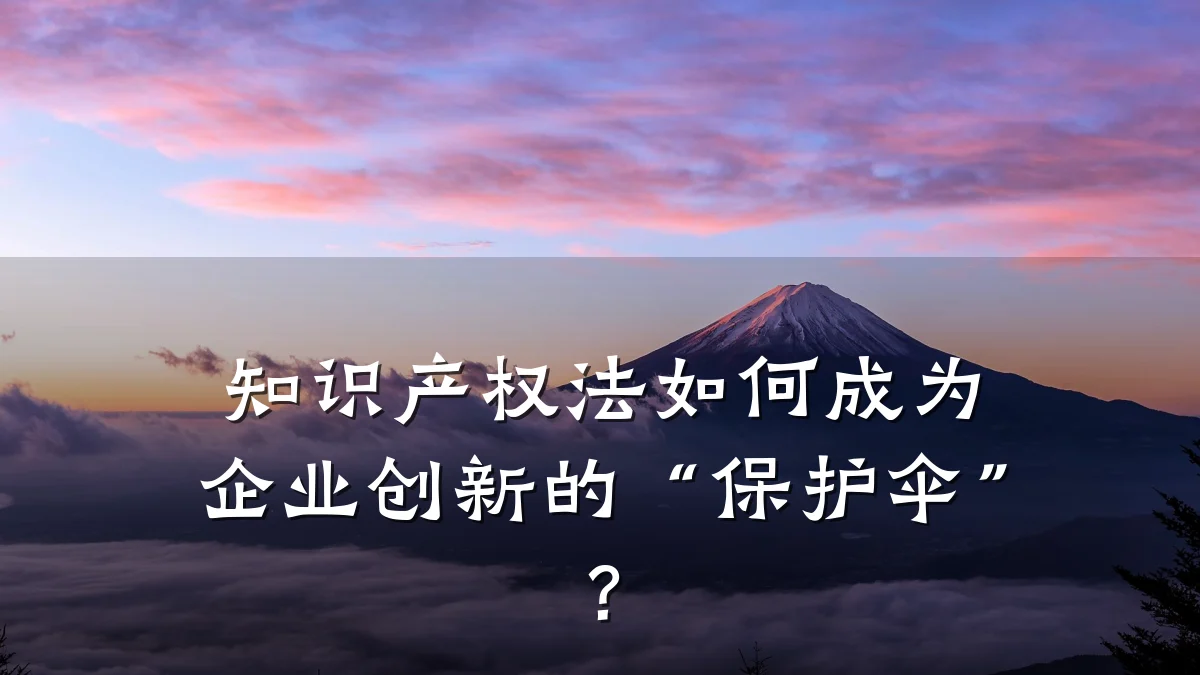 知识产权法如何成为企业创新的“保护伞”?