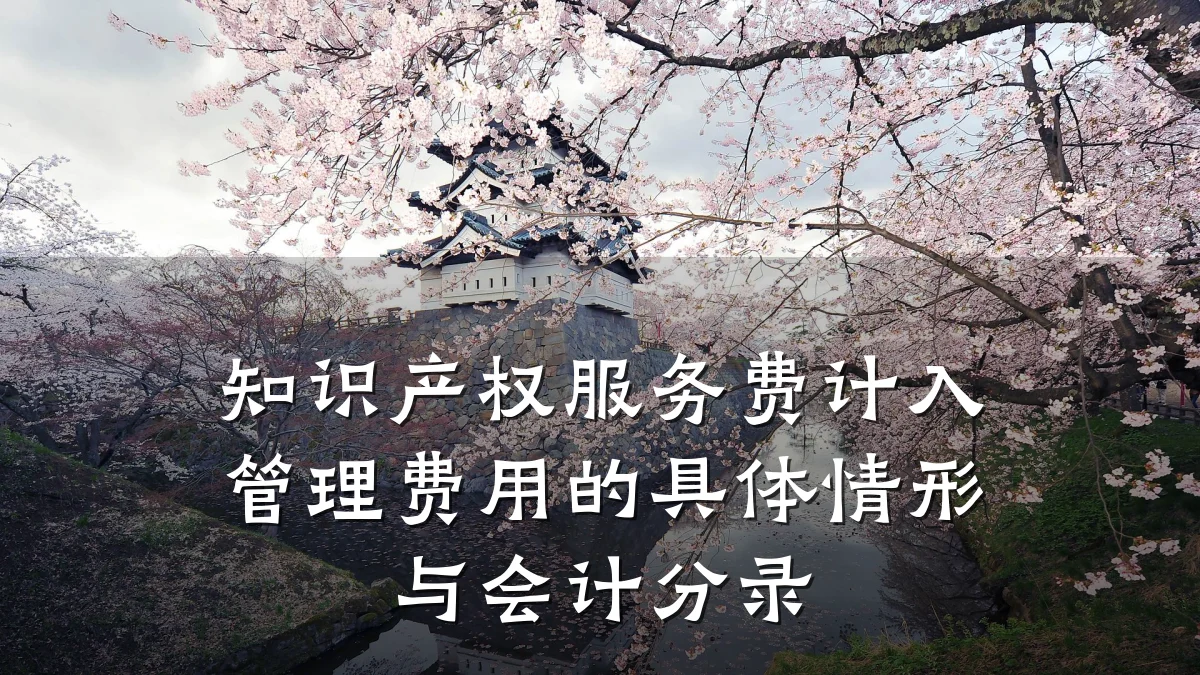 知识产权服务费计入管理费用的具体情形与会计分录