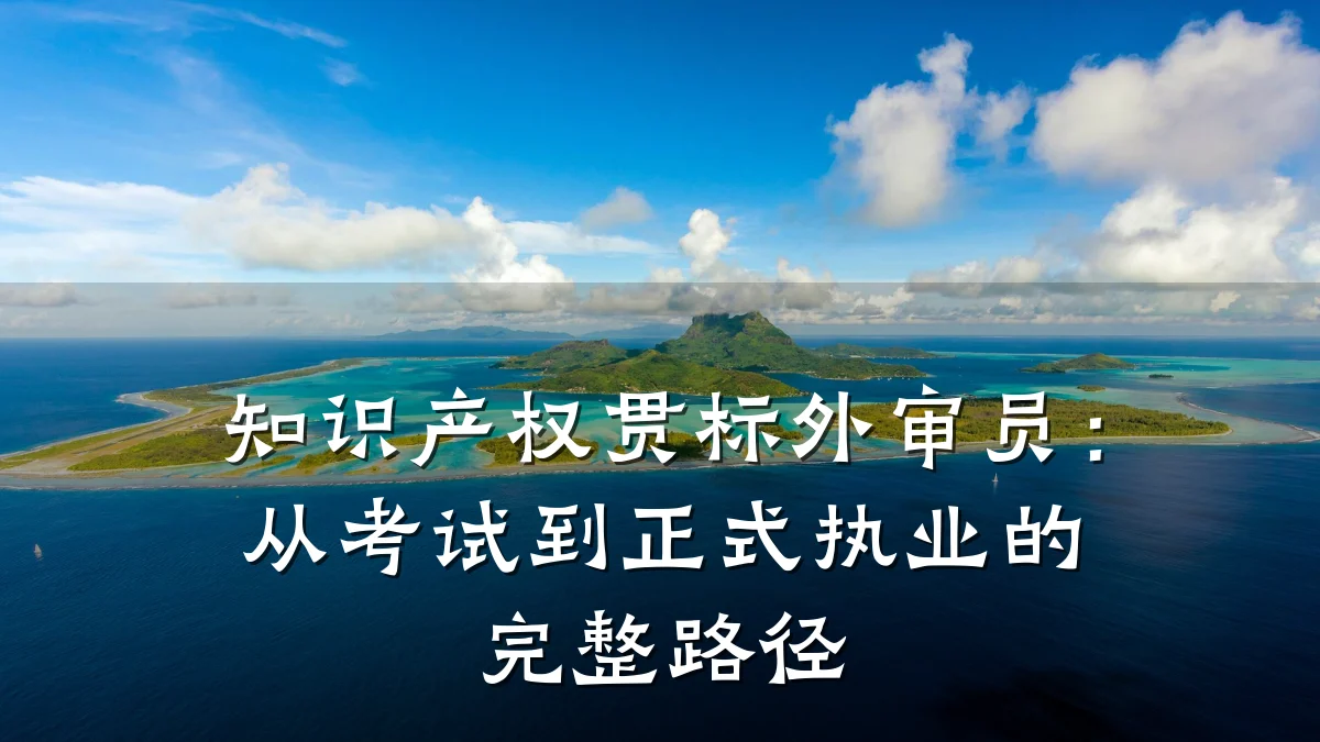 知识产权贯标外审员：从考试到正式执业的完整路径