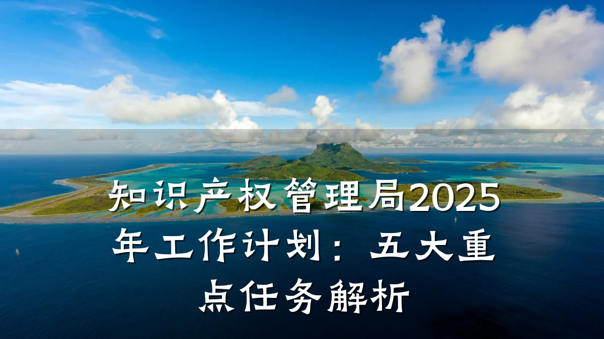 知识产权管理局2025年工作计划：五大重点任务解析