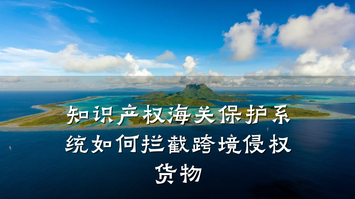 知识产权海关保护系统如何拦截跨境侵权货物