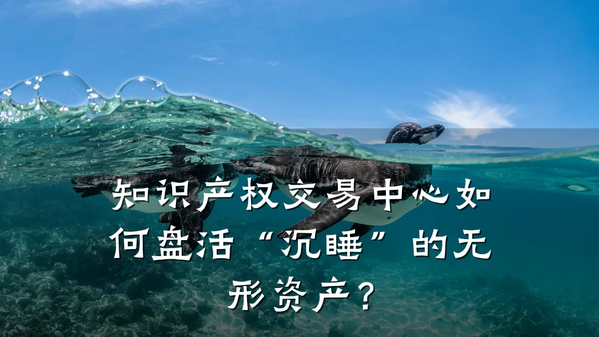 知识产权交易中心如何盘活“沉睡”的无形资产？
