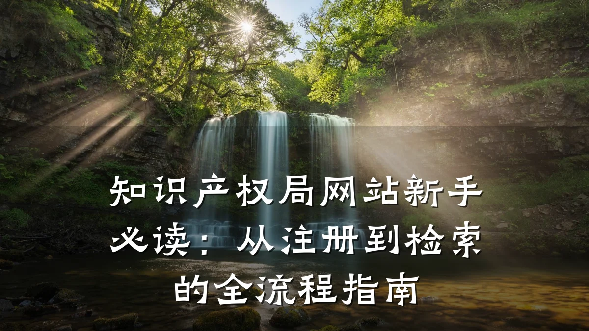 知识产权局网站新手必读:从注册到检索的全流程指南