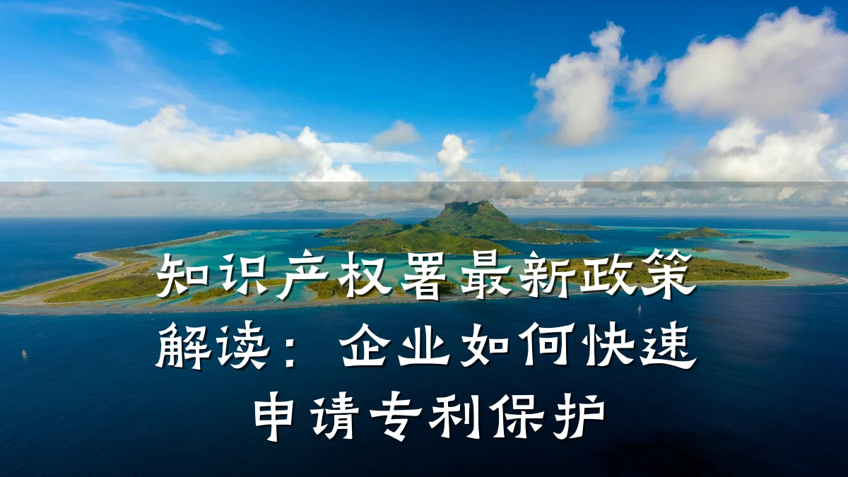 知识产权署最新政策解读：企业如何快速申请专利保护