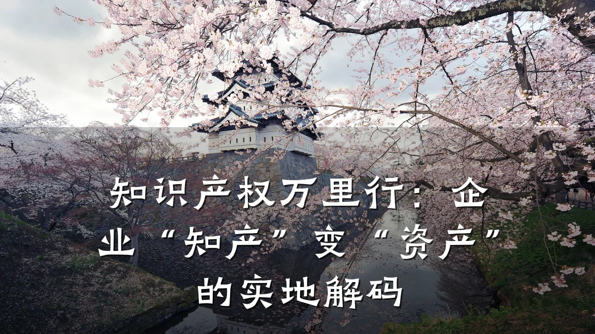 知识产权万里行:企业“知产”变“资产”的实地解码