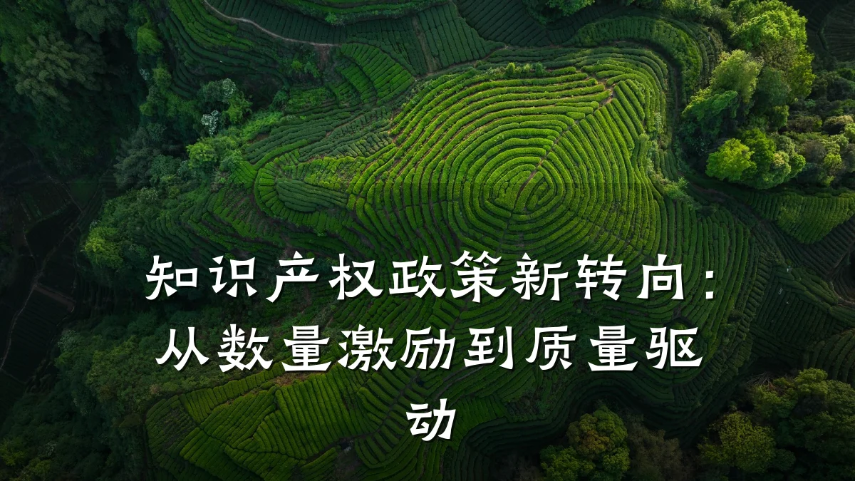 知识产权政策新转向：从数量激励到质量驱动