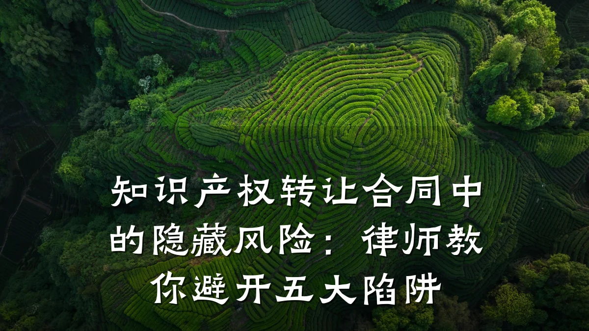 知识产权转让合同中的隐藏风险：律师教你避开五大陷阱