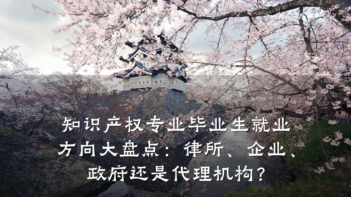 知识产权专业毕业生就业方向大盘点：律所、企业、政府还是代理机构？