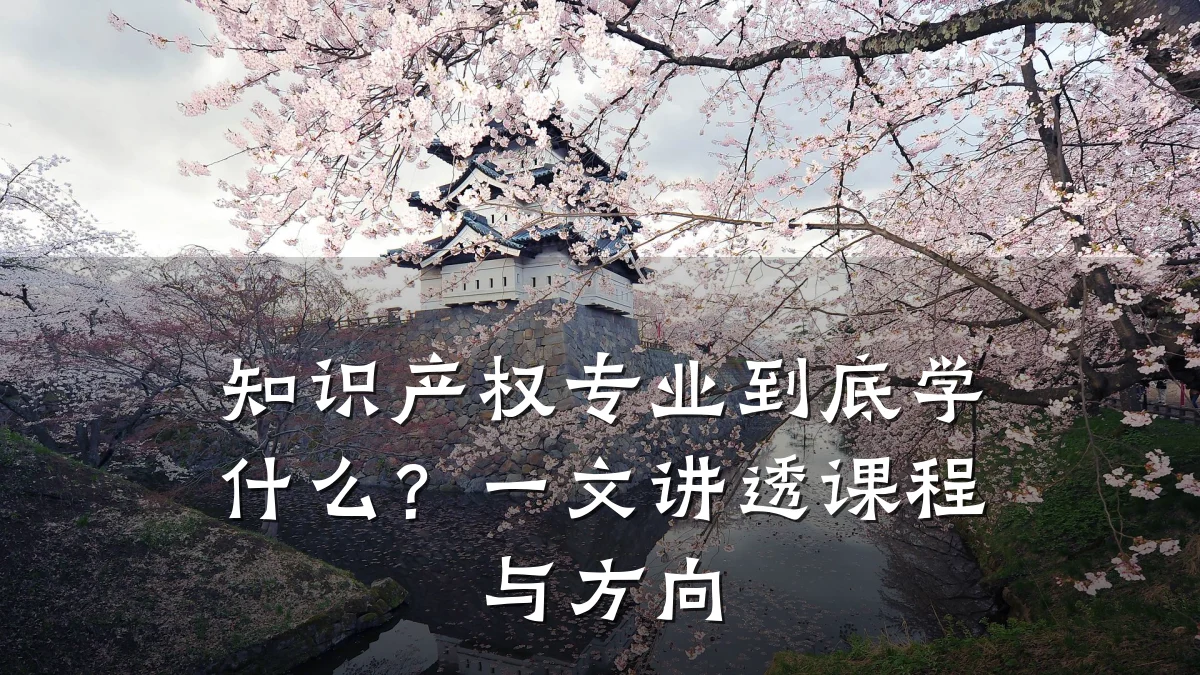 知识产权专业到底学什么？一文讲透课程与方向