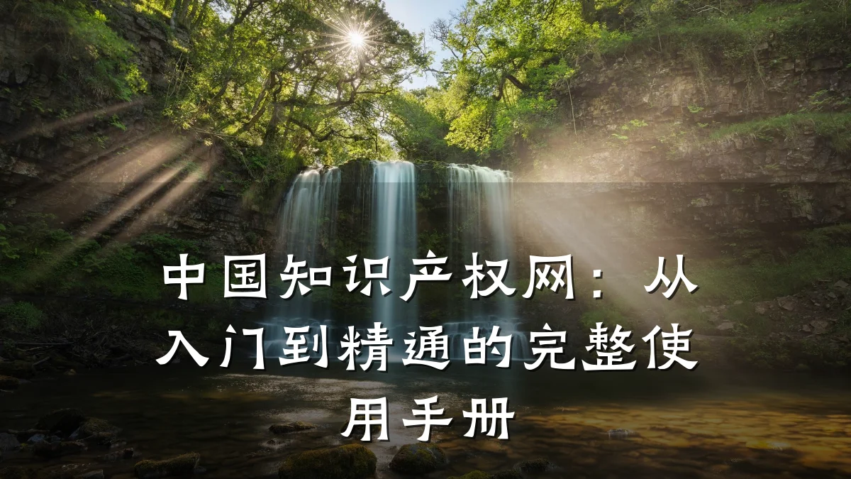 中国知识产权网：从入门到精通的完整使用手册