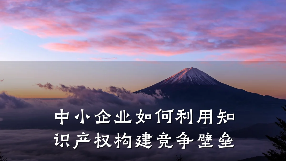 中小企业如何利用知识产权构建竞争壁垒