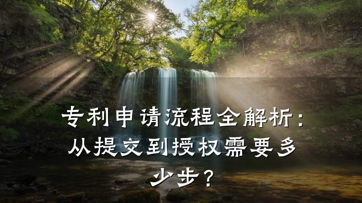 专利申请流程全解析：从提交到授权需要多少步？